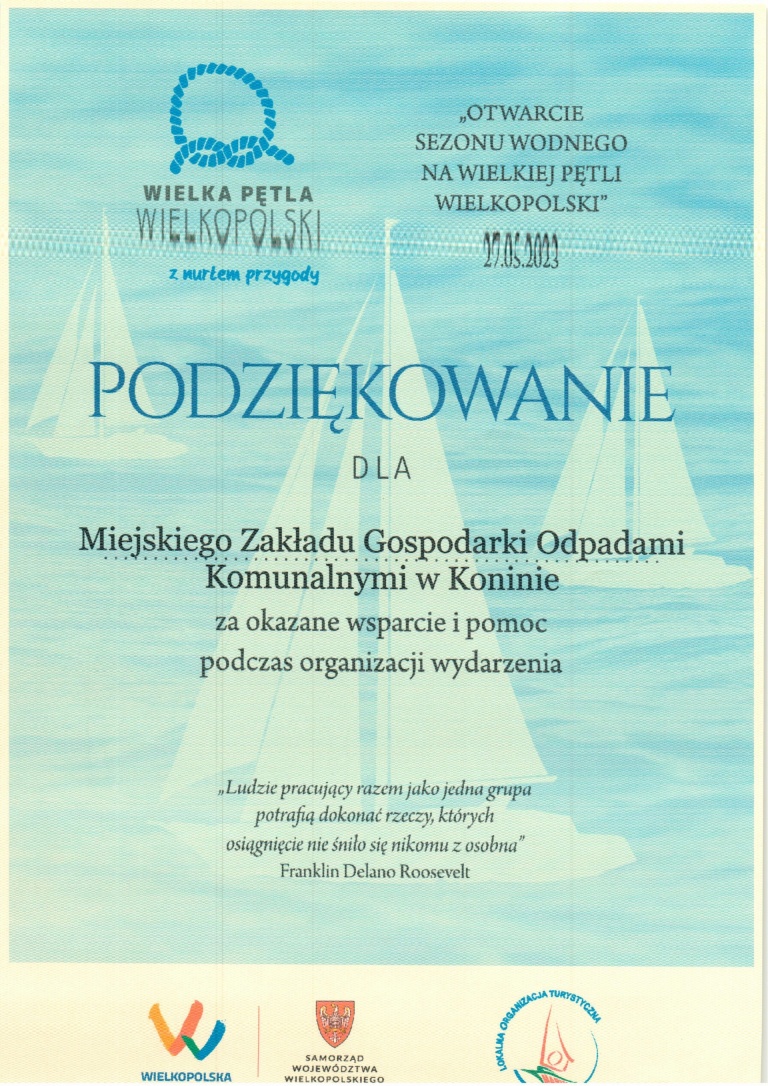 Podziękowania