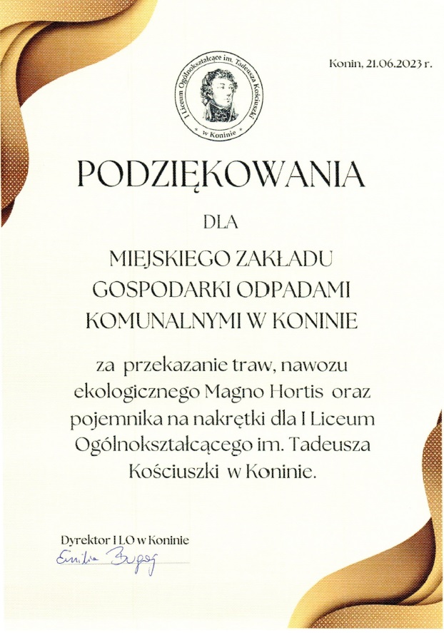 Podziękowania