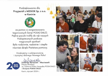 Podziękowania