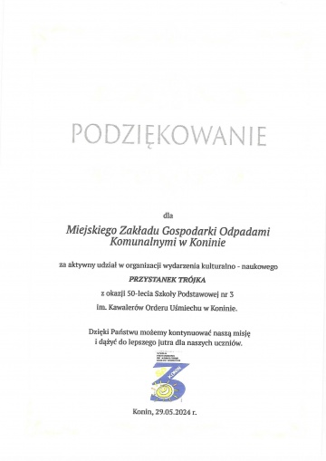 Podziękowania