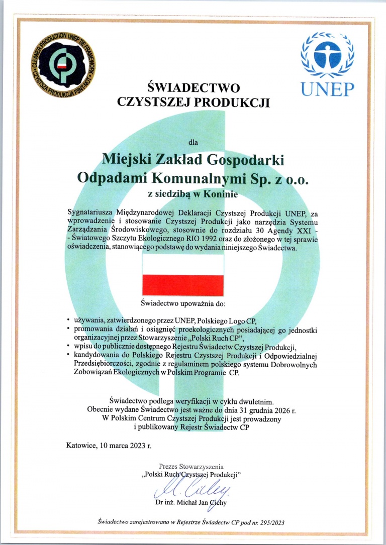 2023.03.01 Czystsza produkcja