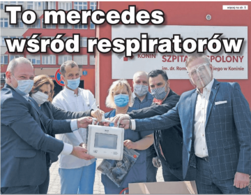 MZGOK kupuje respirator dla szpitala