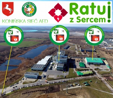 MZGOK Sp. z o.o. w Koninie na ogólnopolskiej mapie AED „Ratuj z sercem”